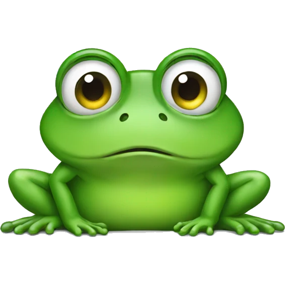 a crying frog  emoji