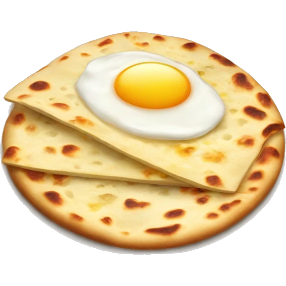 Georgian flatbread with cheese and egg emoji