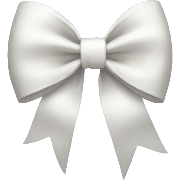 white bow emoji