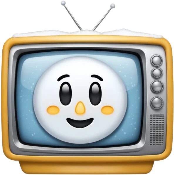 snowy TV screen in the Ring movie emoji