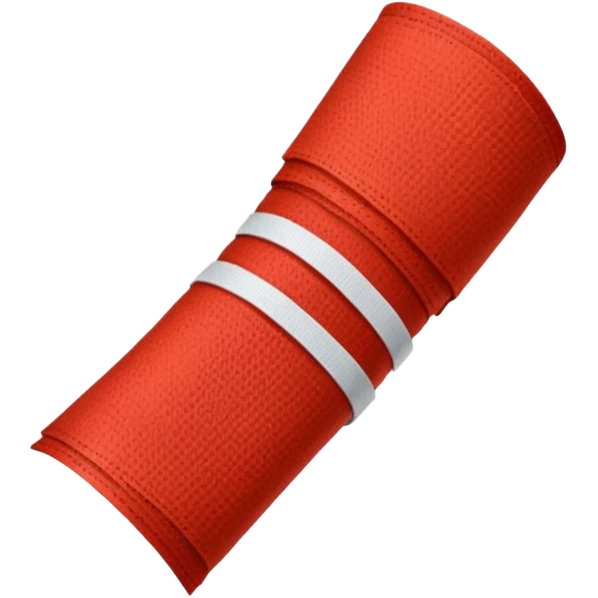 Sanguine-red arm bandages emoji