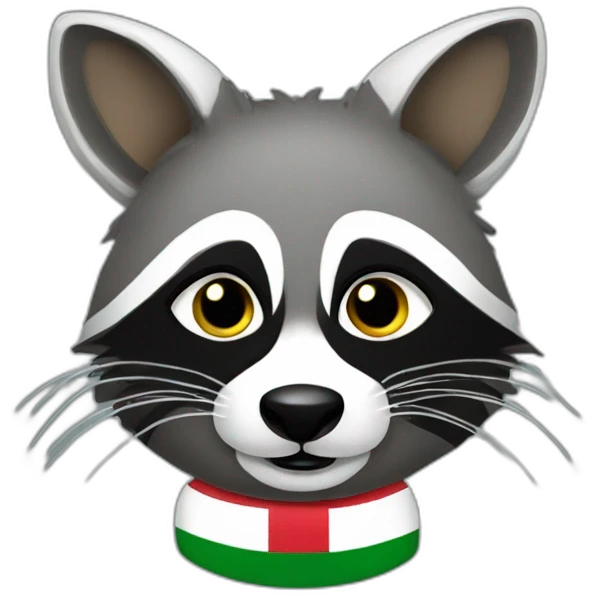 hungarian nationalist raccoon emoji