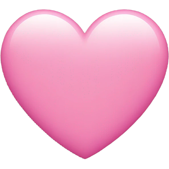 ￼Pink heart  emoji