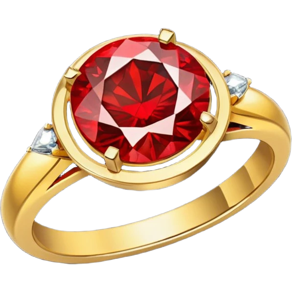 red ring marry red diamond emoji