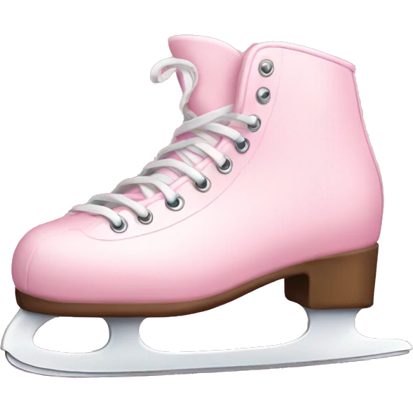 pastel pink ice skates emoji