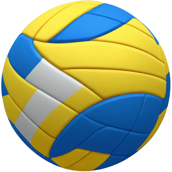 yellow and blue voleyball emoji
