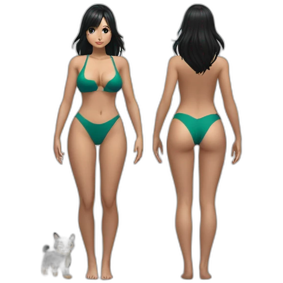 nico robin full body pawg small swimsuit back emoji