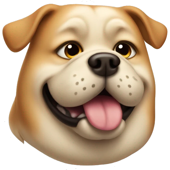 Fat dog emoji