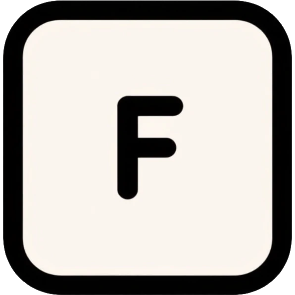 F key from computer keyboard emoji
