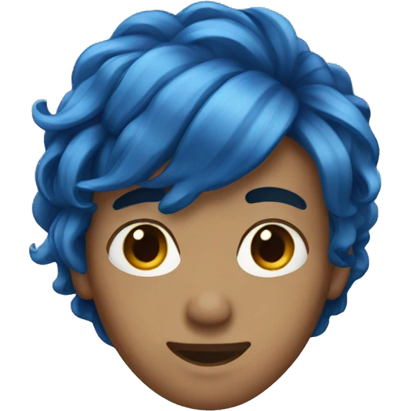 Nevy blue hair  emoji