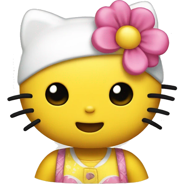 yellow hello kitty emoji