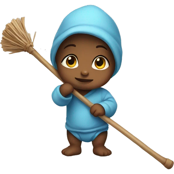 Baby with a Stick emoji