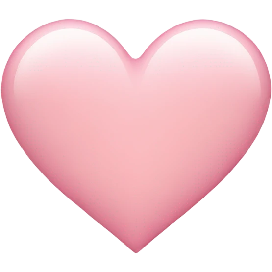 Light pink heart emoji