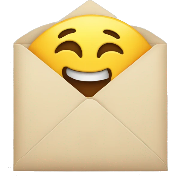 a happy envelope emoji