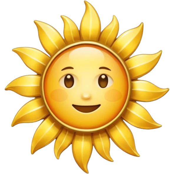 Verified badge with the body of a Sun ☀️ emoji