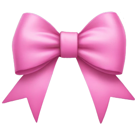 pink bow emoji