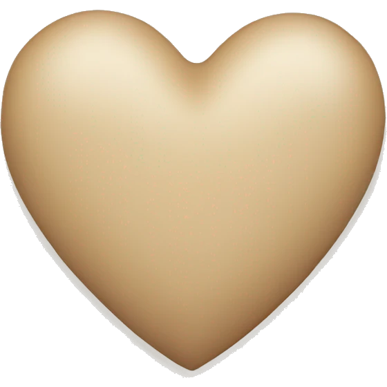 beige heart emoji
