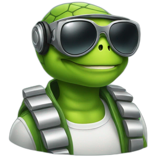 Dj turtle emoji