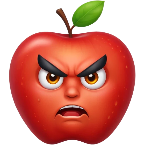 angery apple  emoji