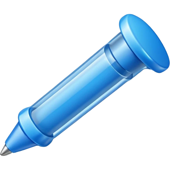 Blue pushpin emoji