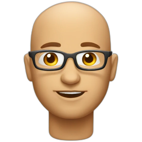 bald JavaScript developer emoji