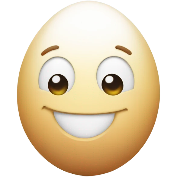 Egg with a smile emoji