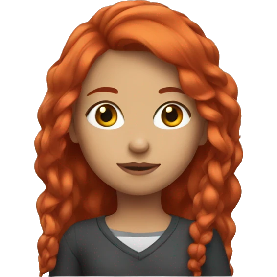 Girl with red hair  emoji