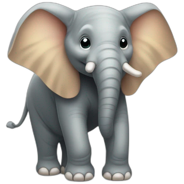 Eléphant sur souris emoji