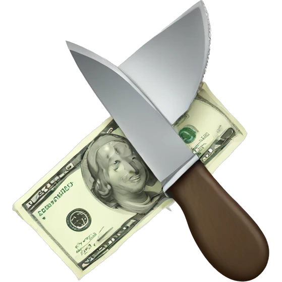 money with knife emoji