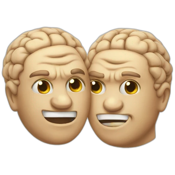 two-brains-fight emoji