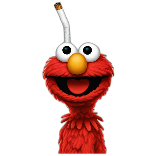 elmo cigarette emoji