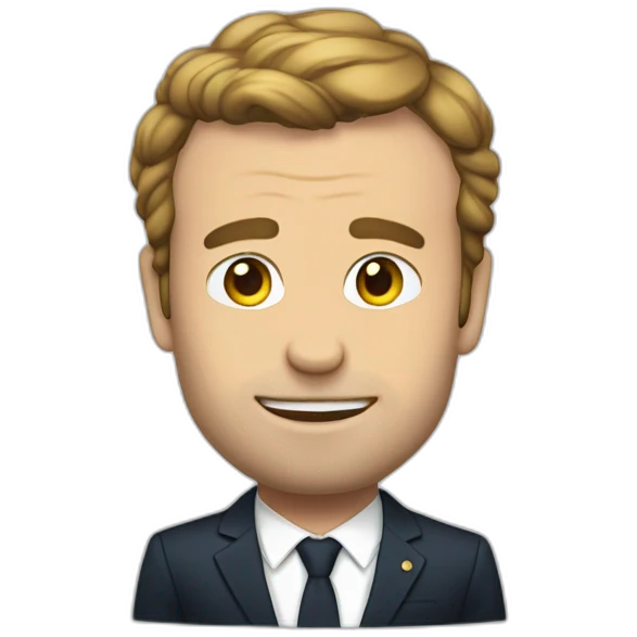 Macron au toilette emoji