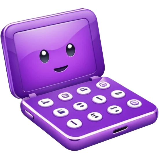 Cute purple eletronics emoji
