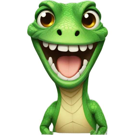 lizard smiling emoji