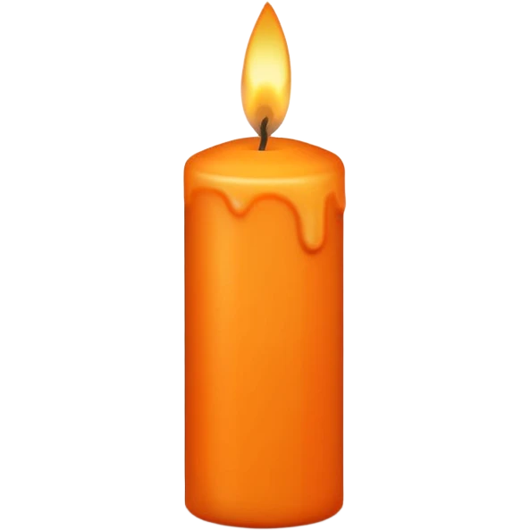 orange candles emoji