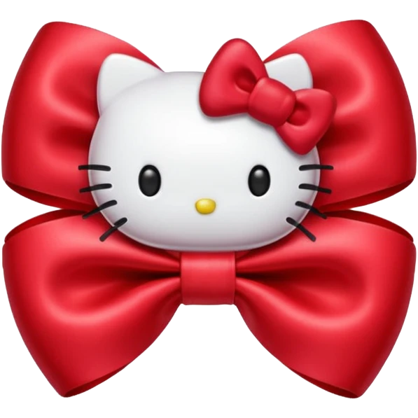 hello kitty bow emoji