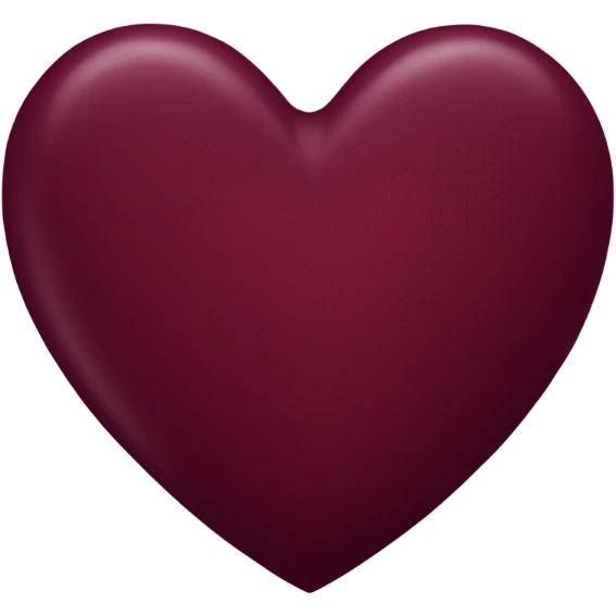 Burgundy heart  emoji