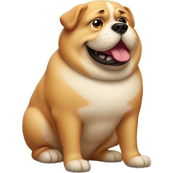 Fat dog emoji