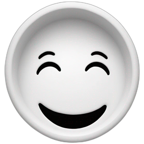 white baking powder smile emoji