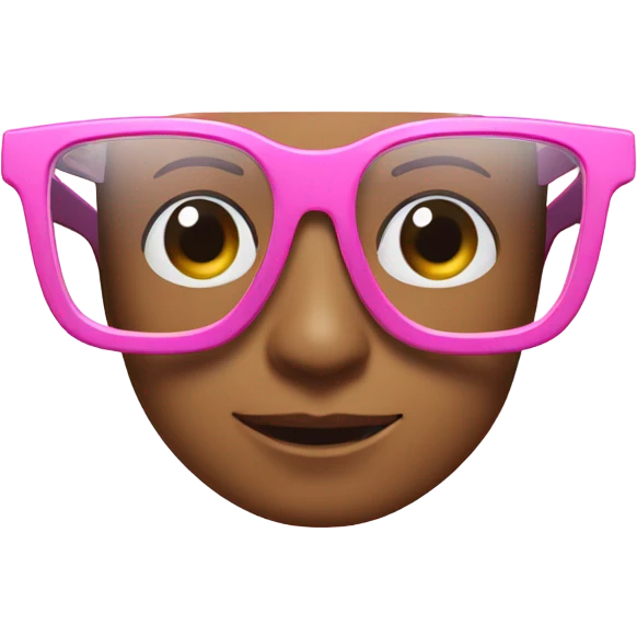 pink smart glasses emoji