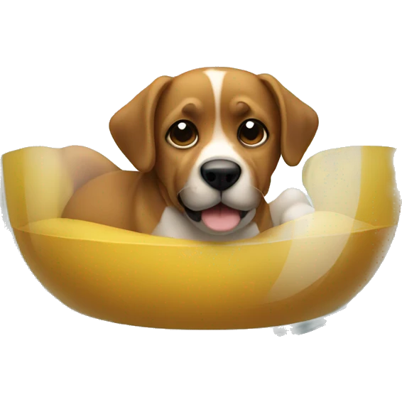 Dog in glass emoji