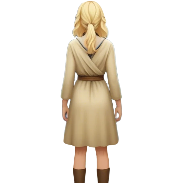 the back of a blonde woman stands at a mountain crossroads, her back turned as she contemplates two trails—one illuminated, symbolizing response, and one shrouded in darkness, representing reaction. with hands on chest emoji
