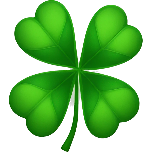 four-leaf clover emoji