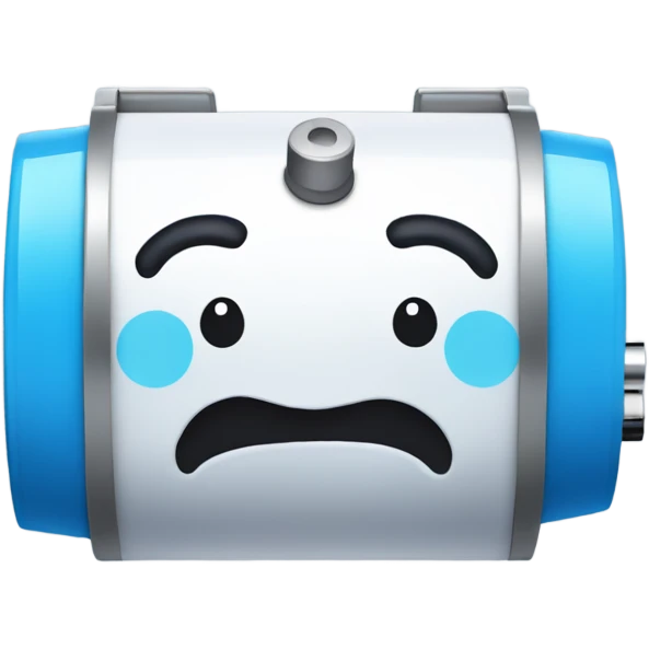 BLUE battery happy  emoji