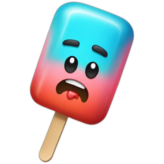 Angry popsicle emoji
