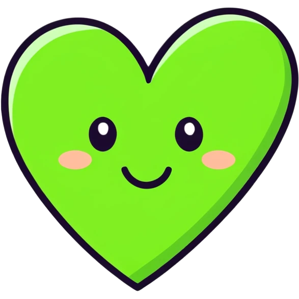 INFJ green heart love emoji