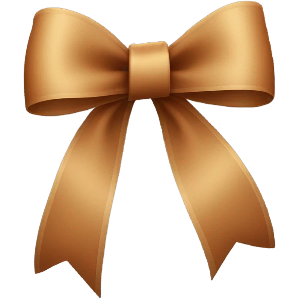 Brown bow emoji