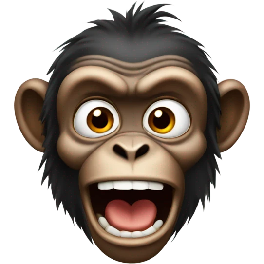 monkey going crazy emoji