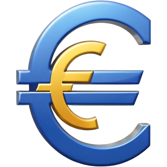 european bank with logo euro emoji