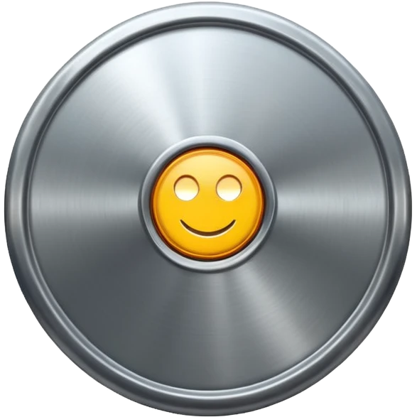 round steel shield with a central boss emoji